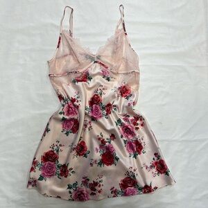 Lace floral slip dress